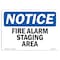 Signmission OSHA Notice, 5" Height, Fire Alarm Staging Area Sign, 7" X 5", Landscape OS-NS-D-57-L-12548 - alternate 1
